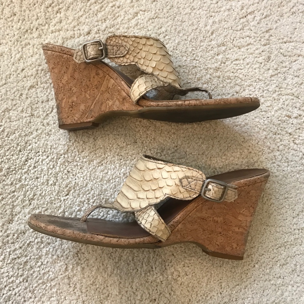 Delman Cork Wedge - Picture 4 of 7